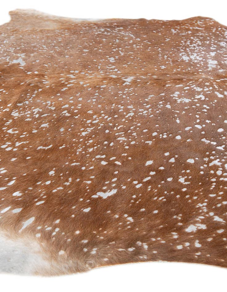 Detail image of 7' 2 x 7' 4 Cowhide Leather Freeform Rug