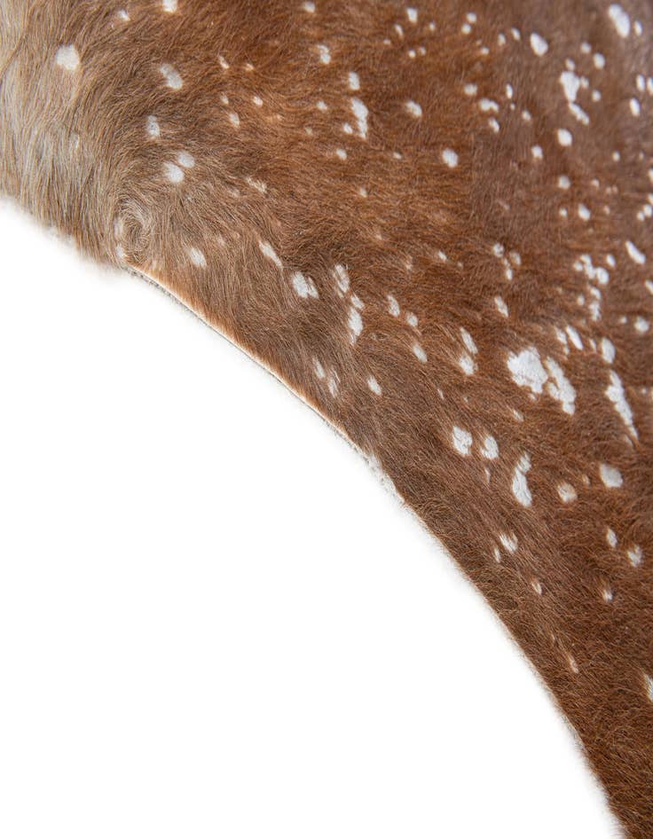Detail image of 7' 2 x 7' 4 Cowhide Leather Freeform Rug