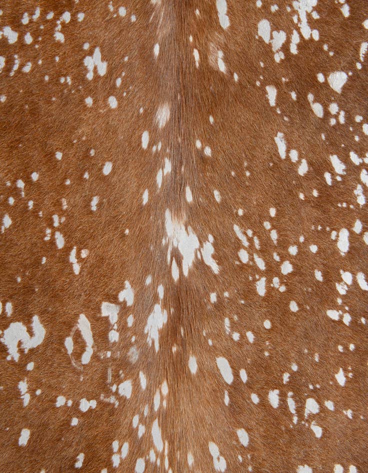 Detail image of 7' 2 x 7' 4 Cowhide Leather Freeform Rug