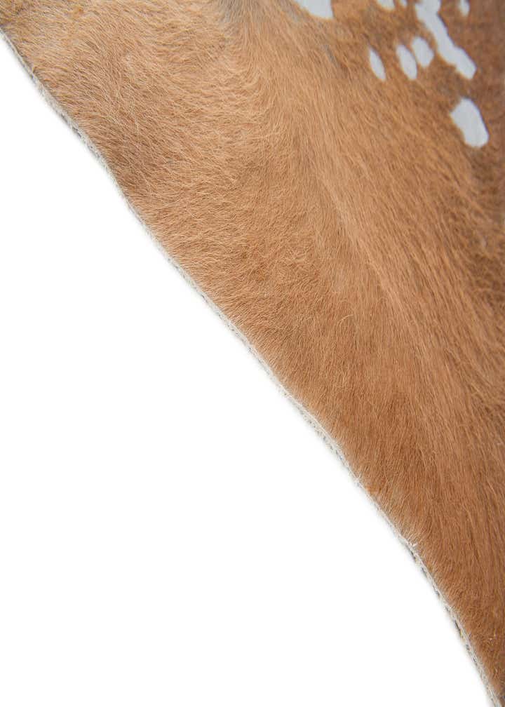 6' 8 x 7' 2 Cowhide Leather Freeform Rug