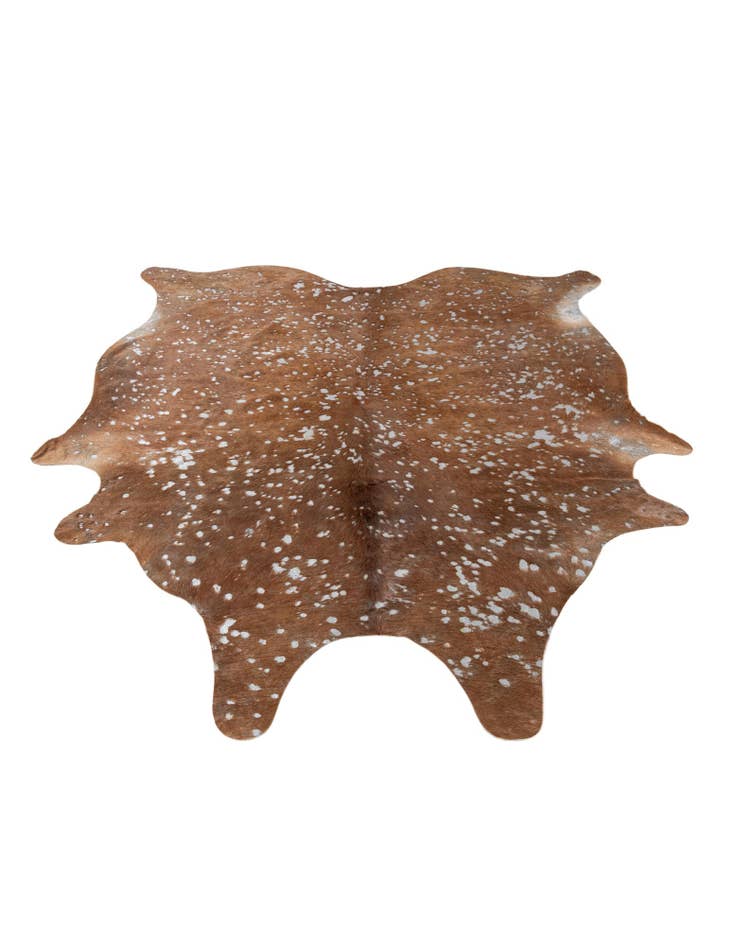 Detail image of 6' 7 x 7' 3 Cowhide Leather Freeform Rug