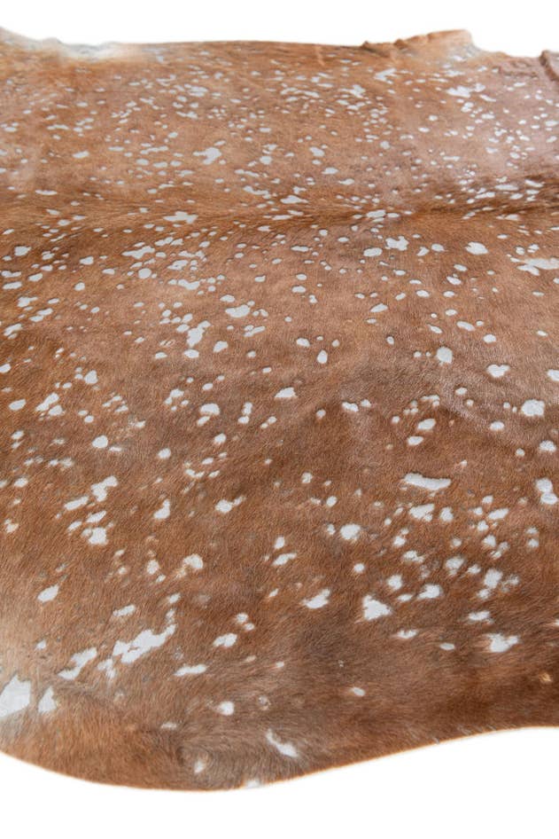 Detail image of 6' 7 x 7' 3 Cowhide Leather Freeform Rug