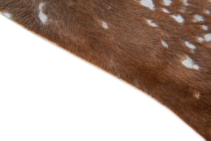 6' 7 x 7' 3 Cowhide Leather Freeform Rug