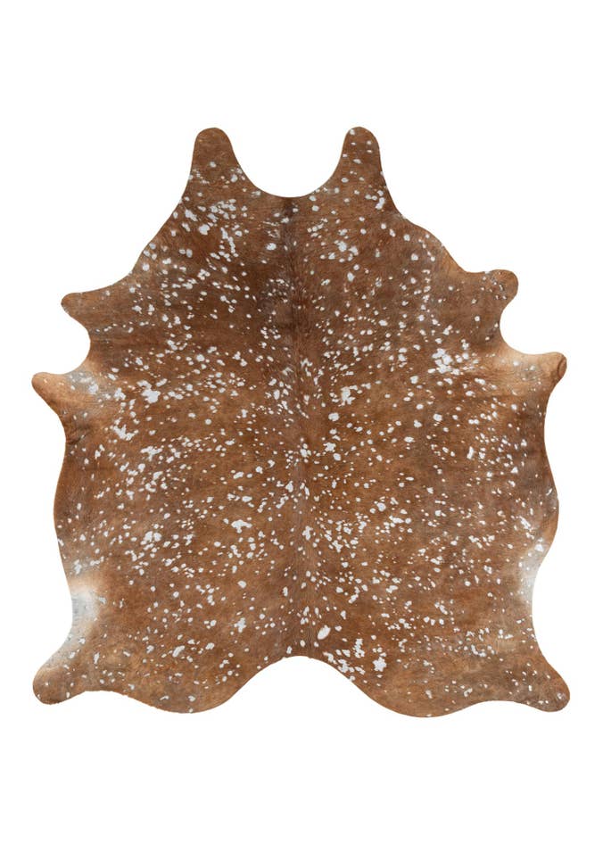 Detail image of 6' 7 x 7' 3 Cowhide Leather Freeform Rug