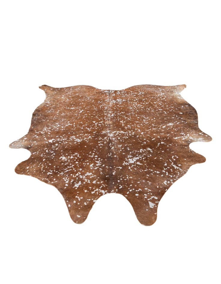 Detail image of 7' x 7' 6 Cowhide Leather Freeform Rug