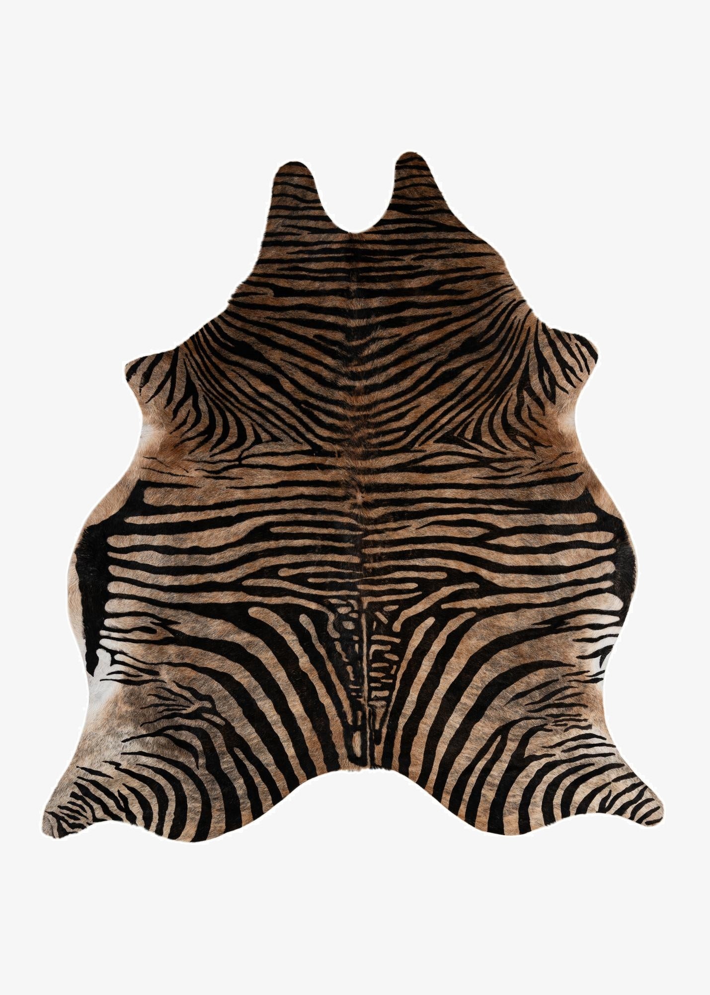 6' 2 x 6' 8 Cowhide Leather Freeform Rug