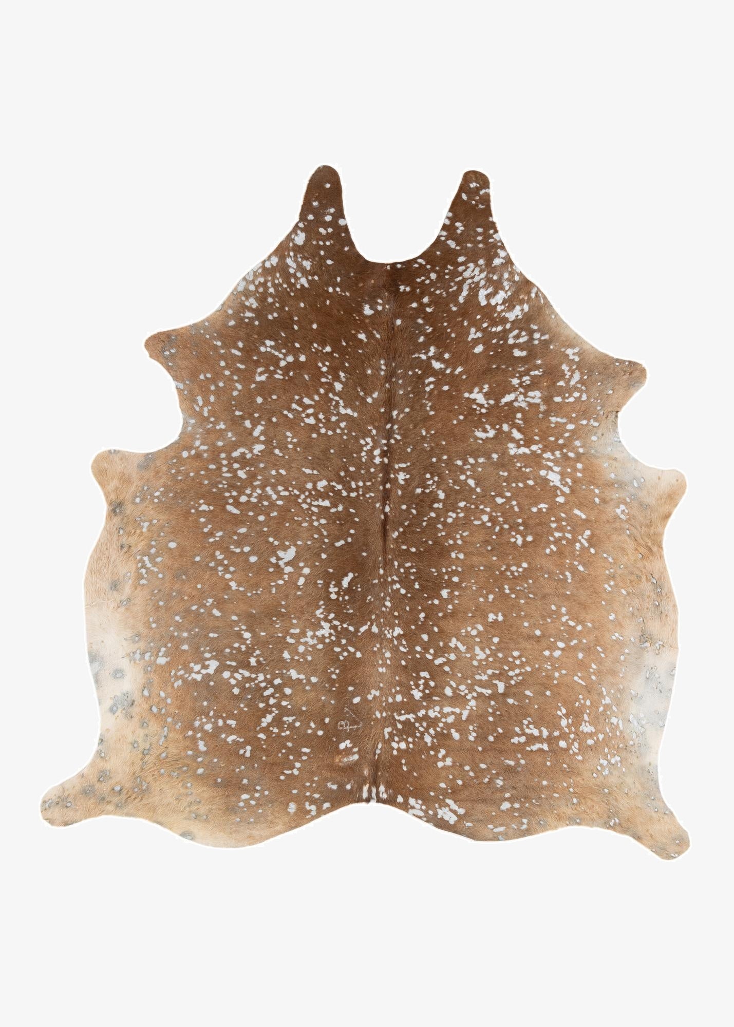 7' x 7' 3 Cowhide Leather Freeform Rug