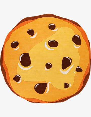 Light Brown Playtime Kids Wool Freeform Rug