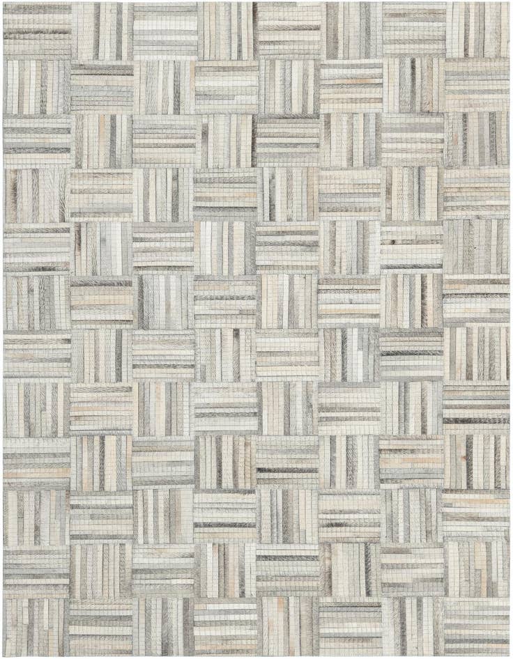 Detail image of 4' 1 x 6' 1 Cowhide Leather Rug