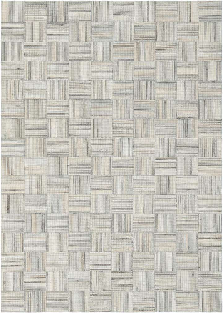 5' 3 x 8' Cowhide Leather Rug