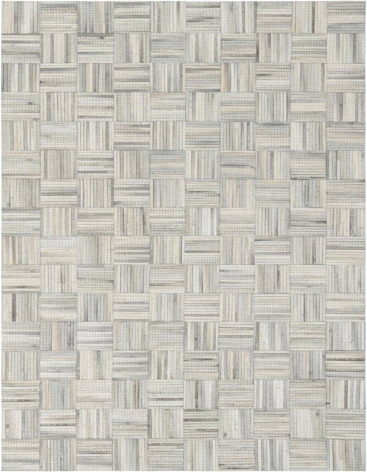 Detail image of 5' 3 x 8' Cowhide Leather Rug