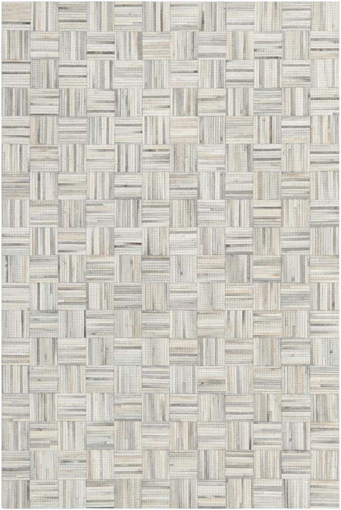 6' 1 x 9' Cowhide Leather Rug
