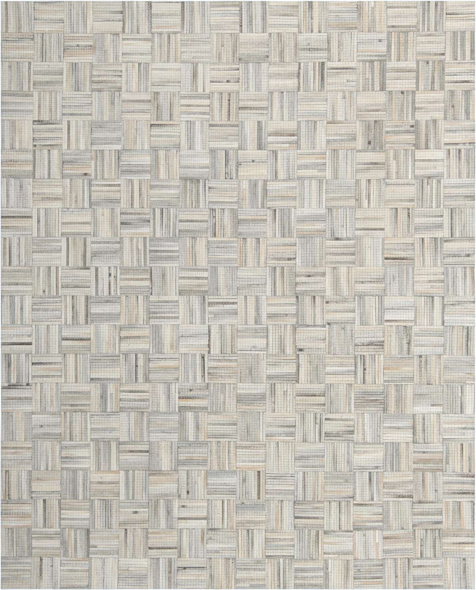 7' 10 x 10' Cowhide Leather Rug