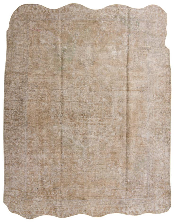 Detail image of 9' 8 x 12' Hand Knotted Ultra Vintage Persian Wool Rug