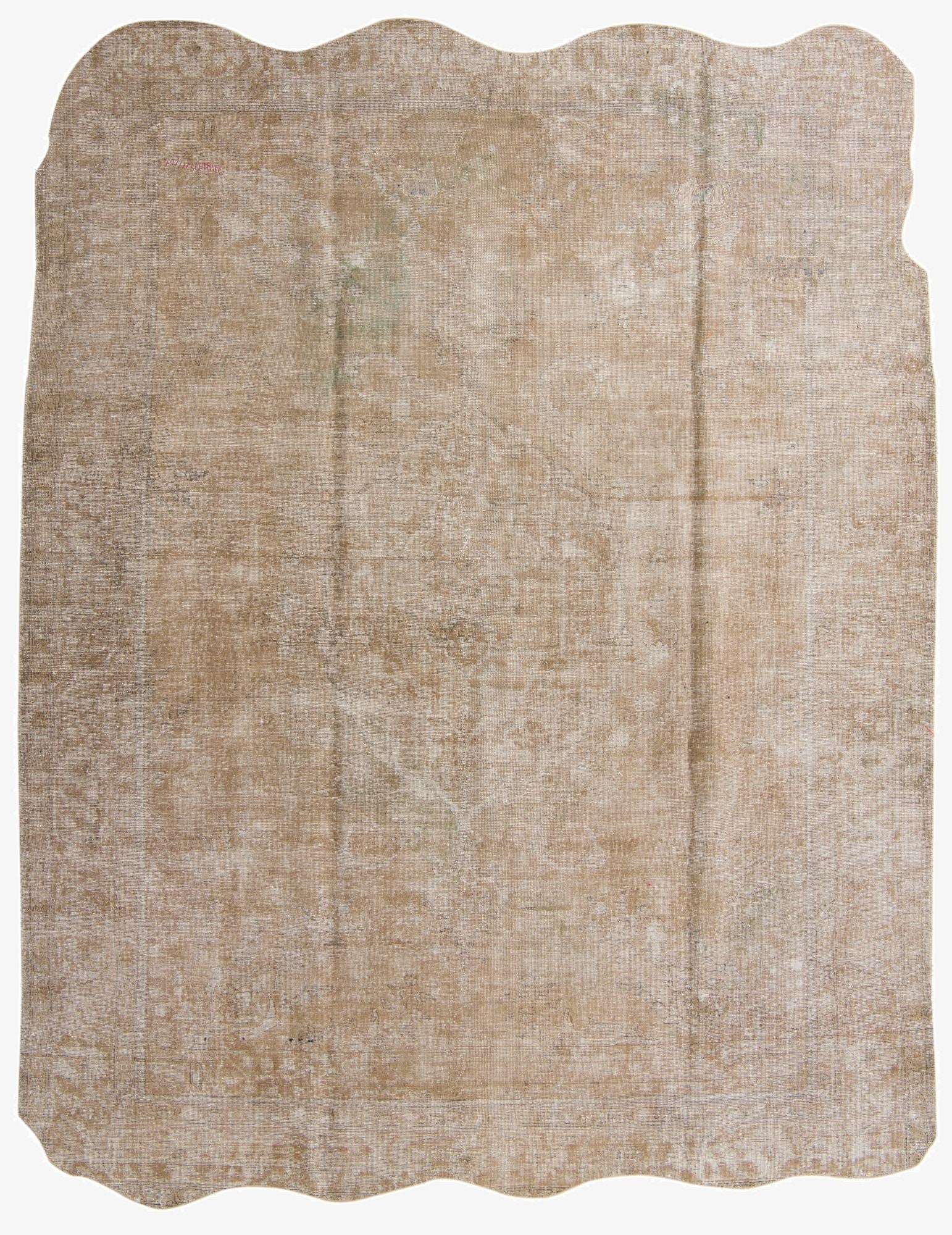 9' 8 x 12'  Hand Knotted Ultra Vintage Persian Wool Rug