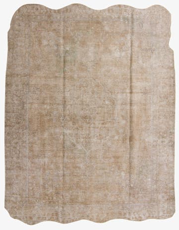 9' 8 x 12' Hand Knotted Ultra Vintage Persian Wool Rug