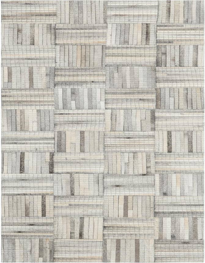 Detail image of 2' 2 x 6' 1 Cowhide Leather Runner Rug