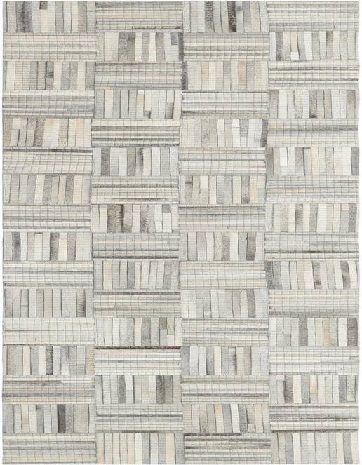 Detail image of 2' 2 x 8' Cowhide Leather Runner Rug