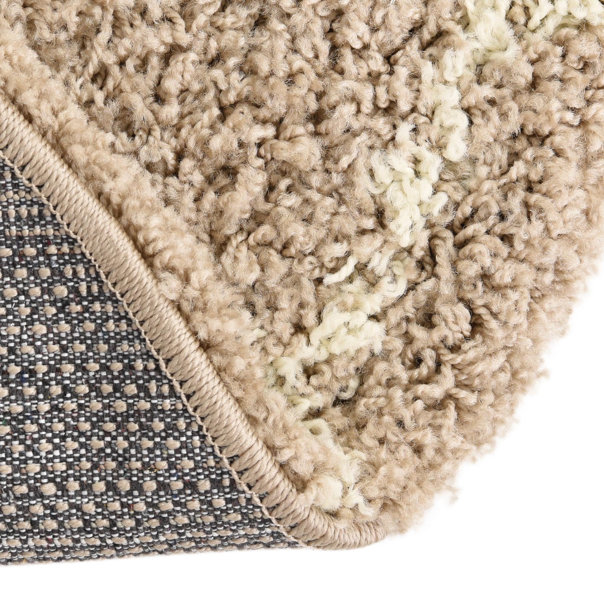 4' x 6' Lattice Shag Oval Rug