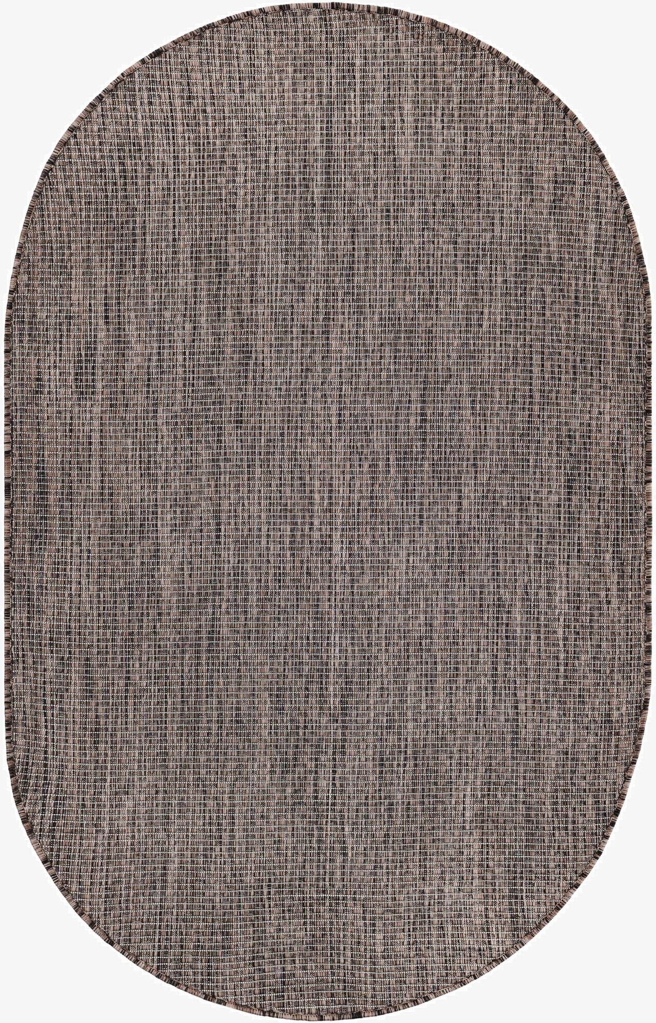 95cm x 160cm  Washable Solid Indoor / Outdoor Oval Rug
