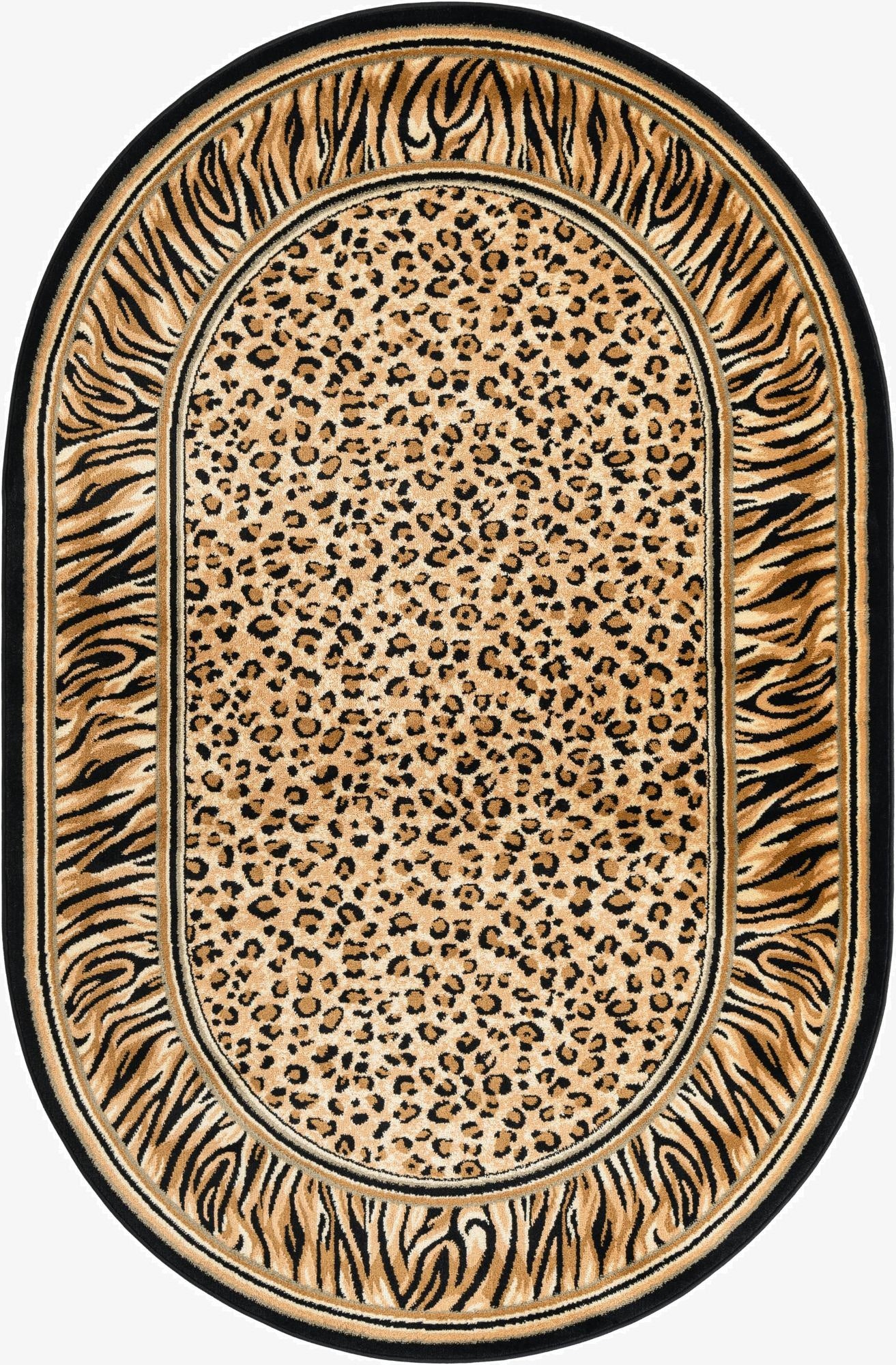 5' 3 x 8' Safari Oval Rug