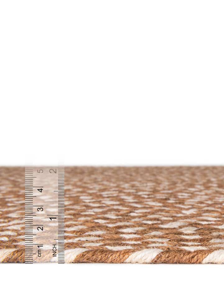 2' x 3' 1 Handmade Tweed Braided Jute Oval Rug