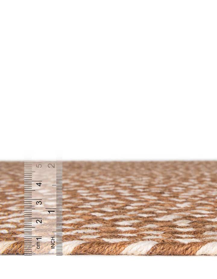 2' x 3' 1 Handmade Tweed Braided Jute Oval Rug