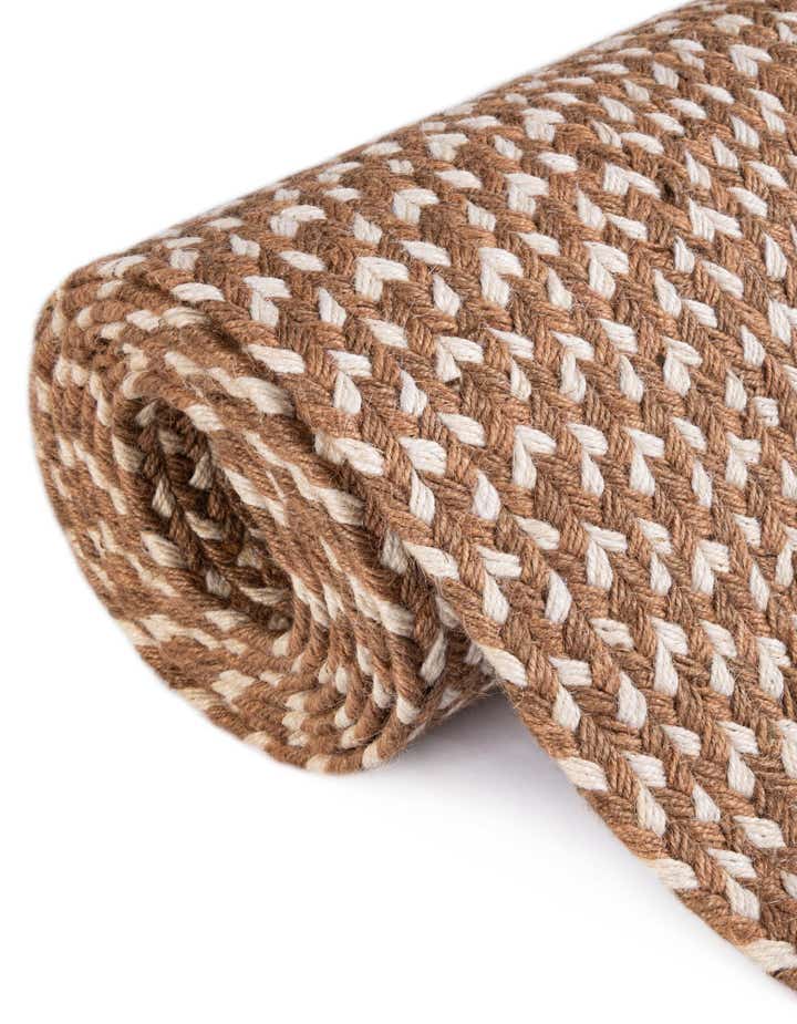 2' x 3' 1 Handmade Tweed Braided Jute Oval Rug