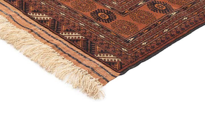 4' 2 x 6' 2 Hand Knotted Afghan Akhche Oriental Wool Rug