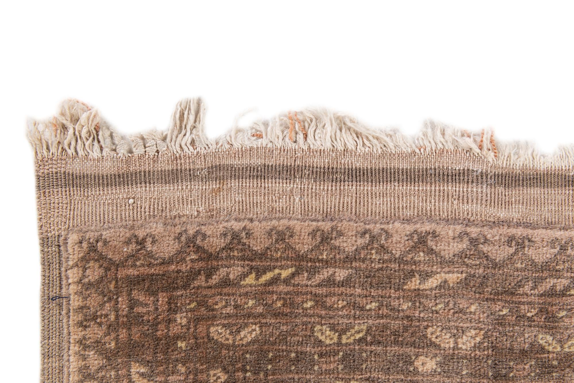 3' 10 x 6' Hand Knotted Afghan Akhche Oriental Wool Rug