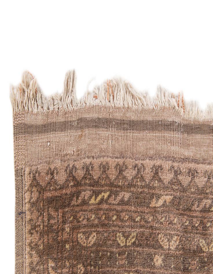 Detail image of 3' 10 x 6'  Hand Knotted Afghan Akhche Oriental Wool Rug