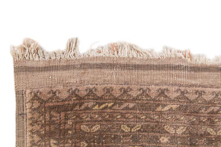 3' 10 x 6' Hand Knotted Afghan Akhche Oriental Wool Rug