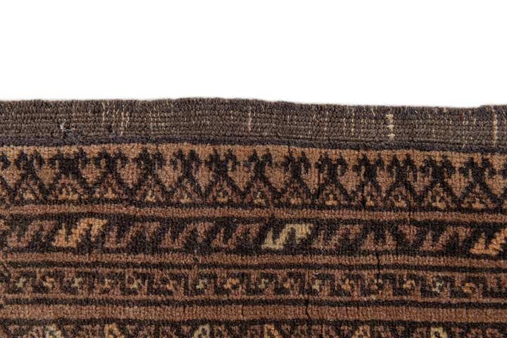 3' 10 x 6' Hand Knotted Afghan Akhche Oriental Wool Rug