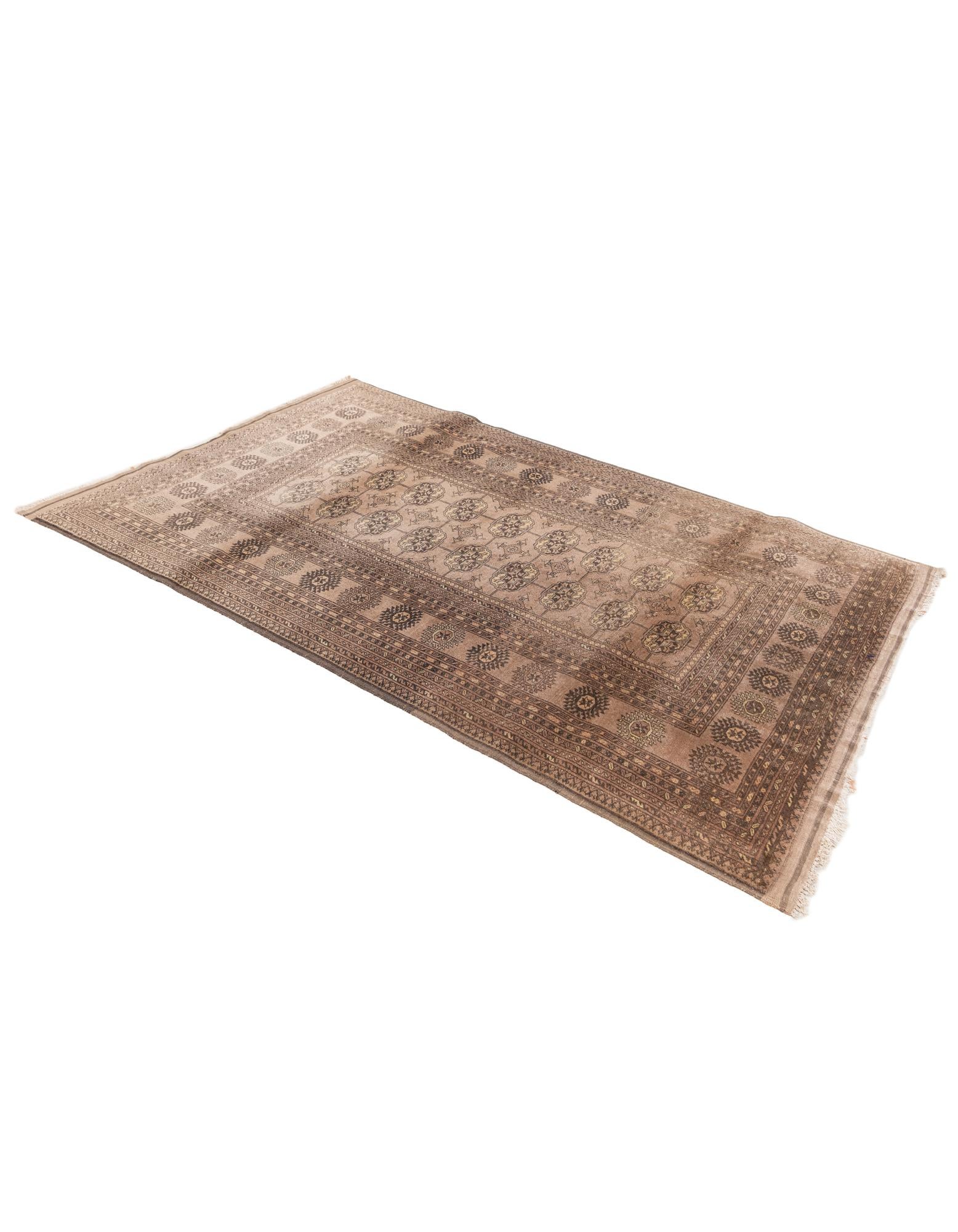 3' 10 x 6' Hand Knotted Afghan Akhche Oriental Wool Rug