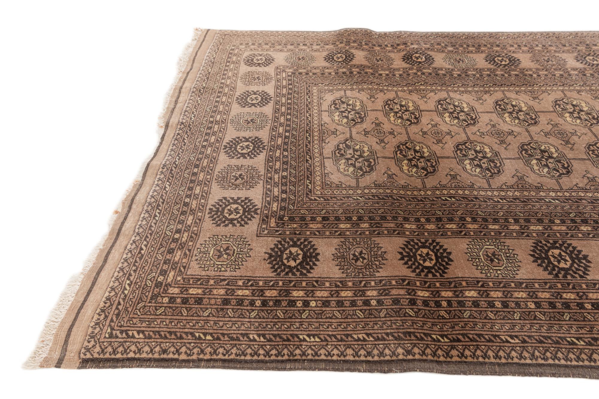 3' 10 x 6' Hand Knotted Afghan Akhche Oriental Wool Rug