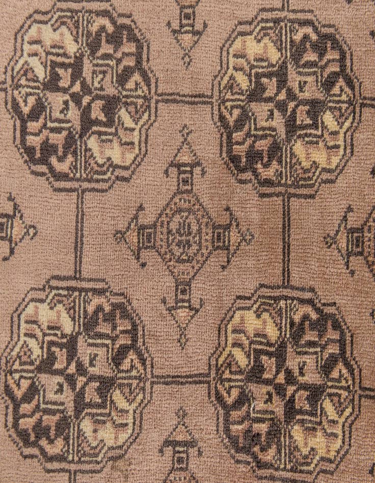 Detail image of 3' 10 x 6'  Hand Knotted Afghan Akhche Oriental Wool Rug