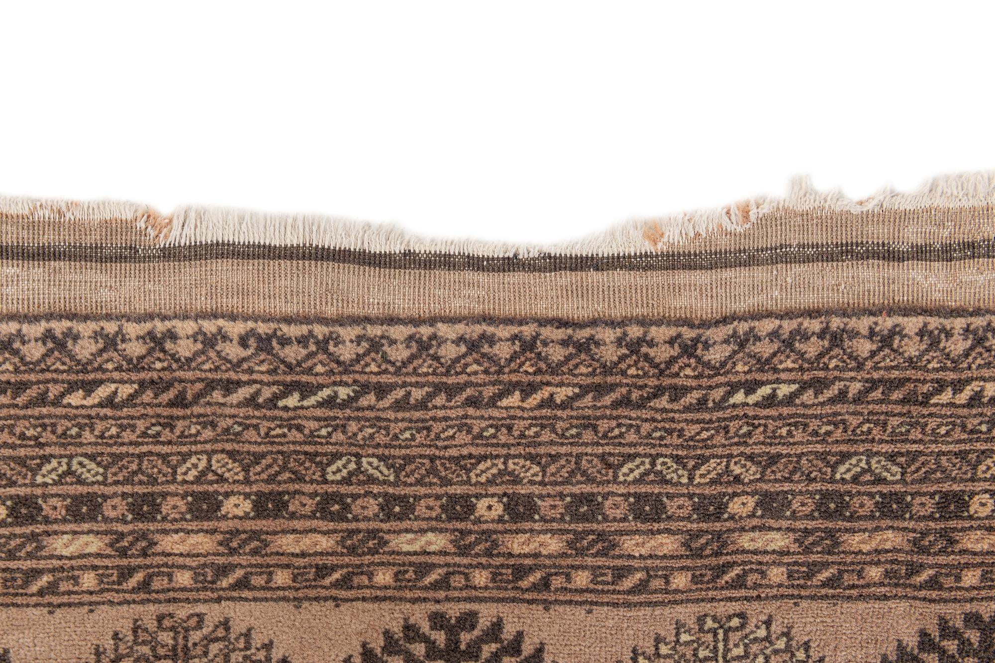 3' 10 x 6' Hand Knotted Afghan Akhche Oriental Wool Rug