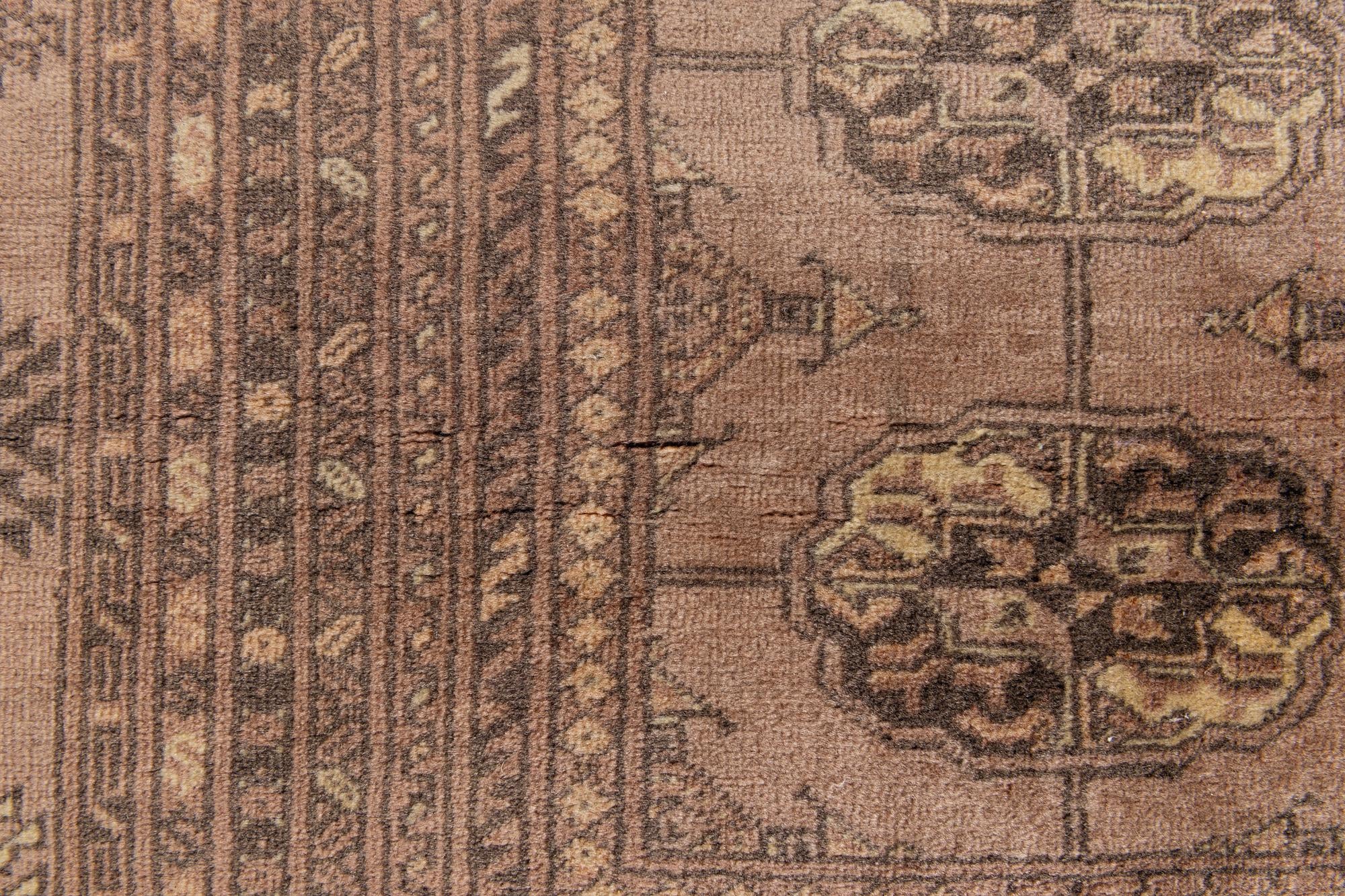 3' 10 x 6' Hand Knotted Afghan Akhche Oriental Wool Rug