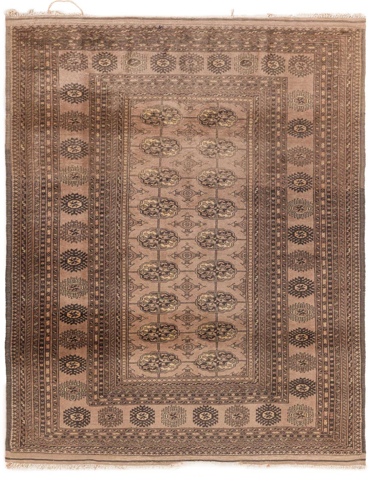 Primary image 3' 10 x 6'  Hand Knotted Afghan Akhche Oriental Wool Rug