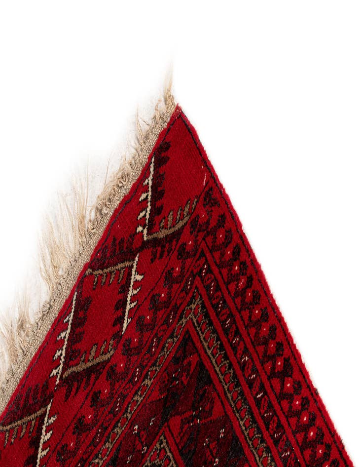 Detail image of 2' 8 x 3' 10  Hand Knotted Afghan Ersari Wool Rug