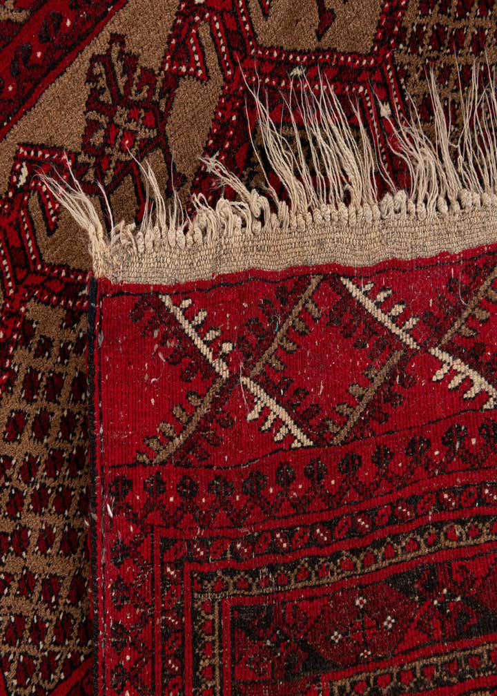 2' 8 x 3' 10 Hand Knotted Afghan Ersari Wool Rug