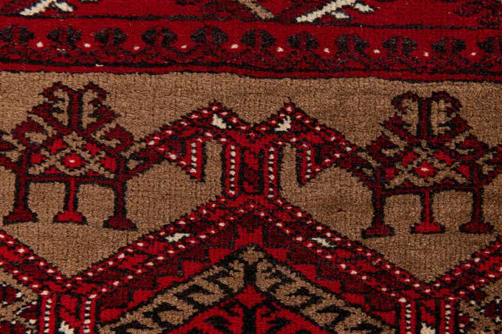 2' 8 x 3' 10 Hand Knotted Afghan Ersari Wool Rug