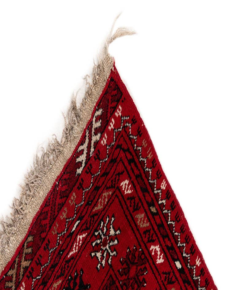 Detail image of 2' 7 x 4'  Hand Knotted Afghan Ersari Wool Rug