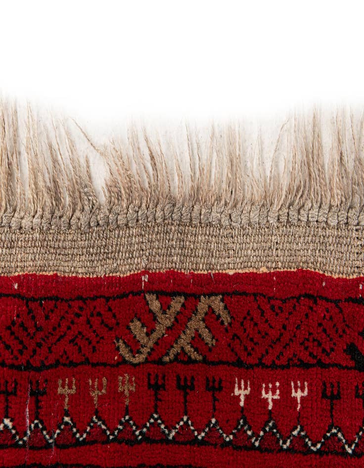 Detail image of 2' 7 x 4'  Hand Knotted Afghan Ersari Wool Rug