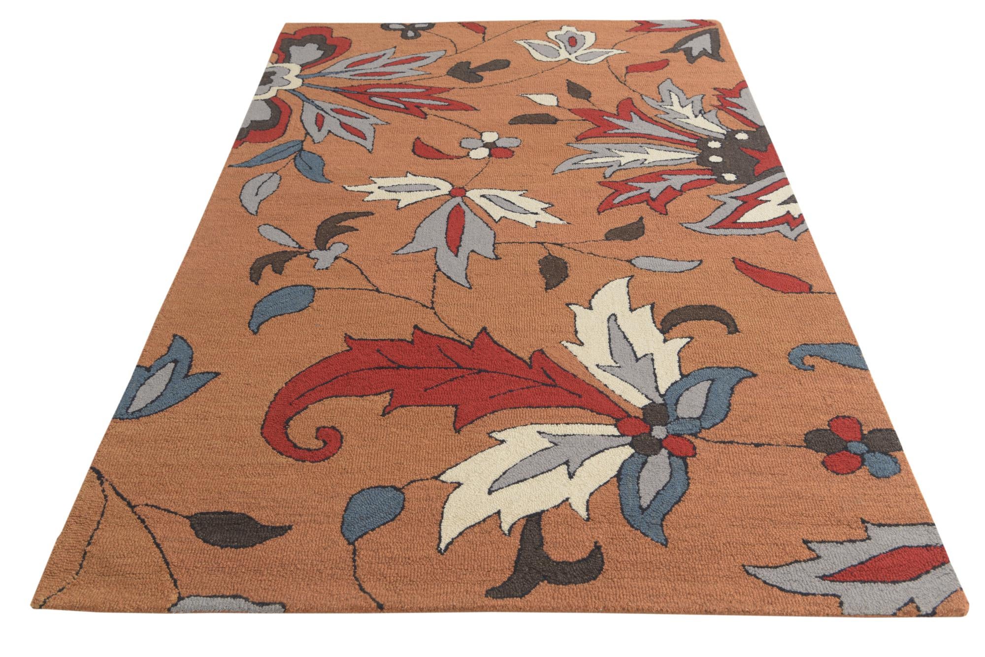5' 1 x 8' Agra Wool Rug