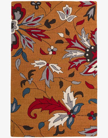 5' 1 x 8' Agra Wool Rug