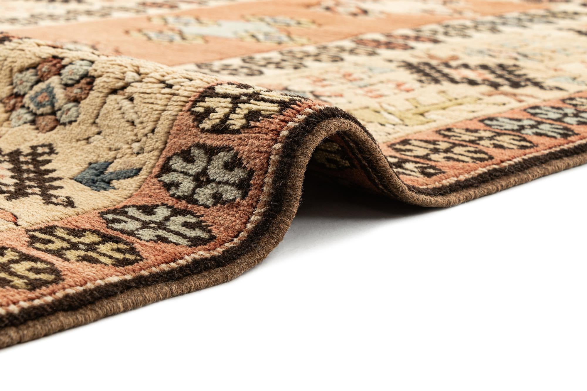 3' 8 x 6' 1 Hand Knotted Anatolian Wool Rug