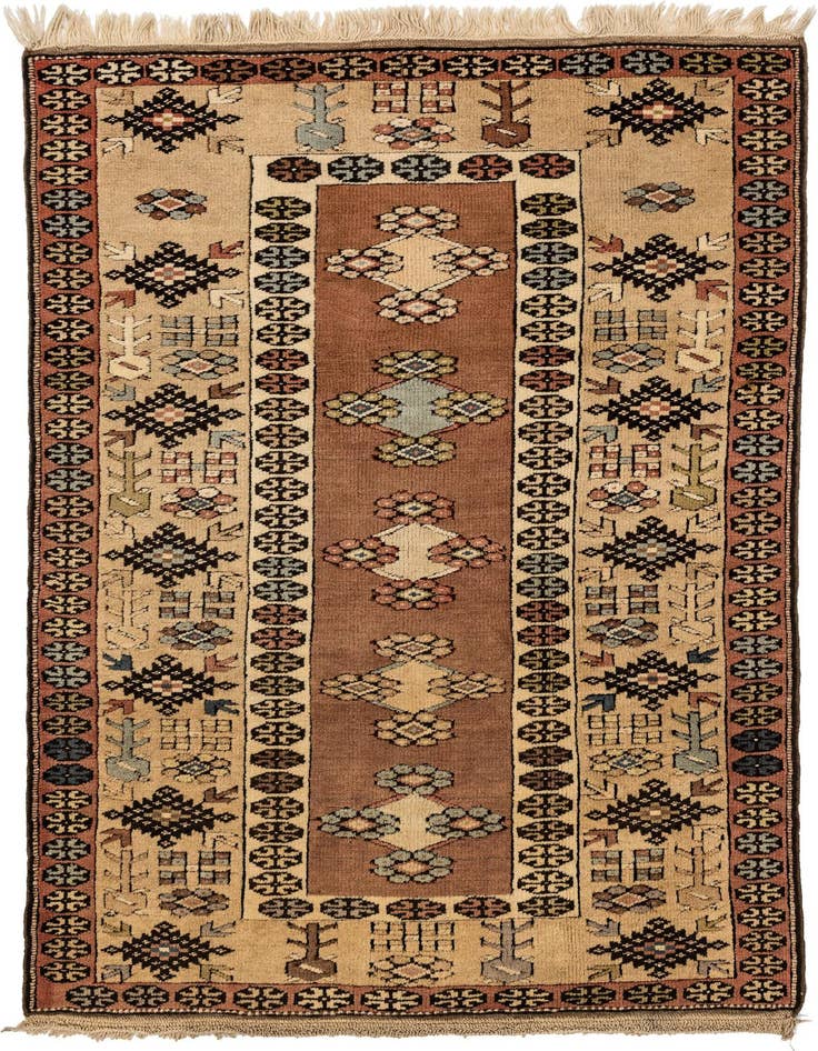 Detail image of 3' 8 x 6' 1 Hand Knotted Anatolian Wool Rug