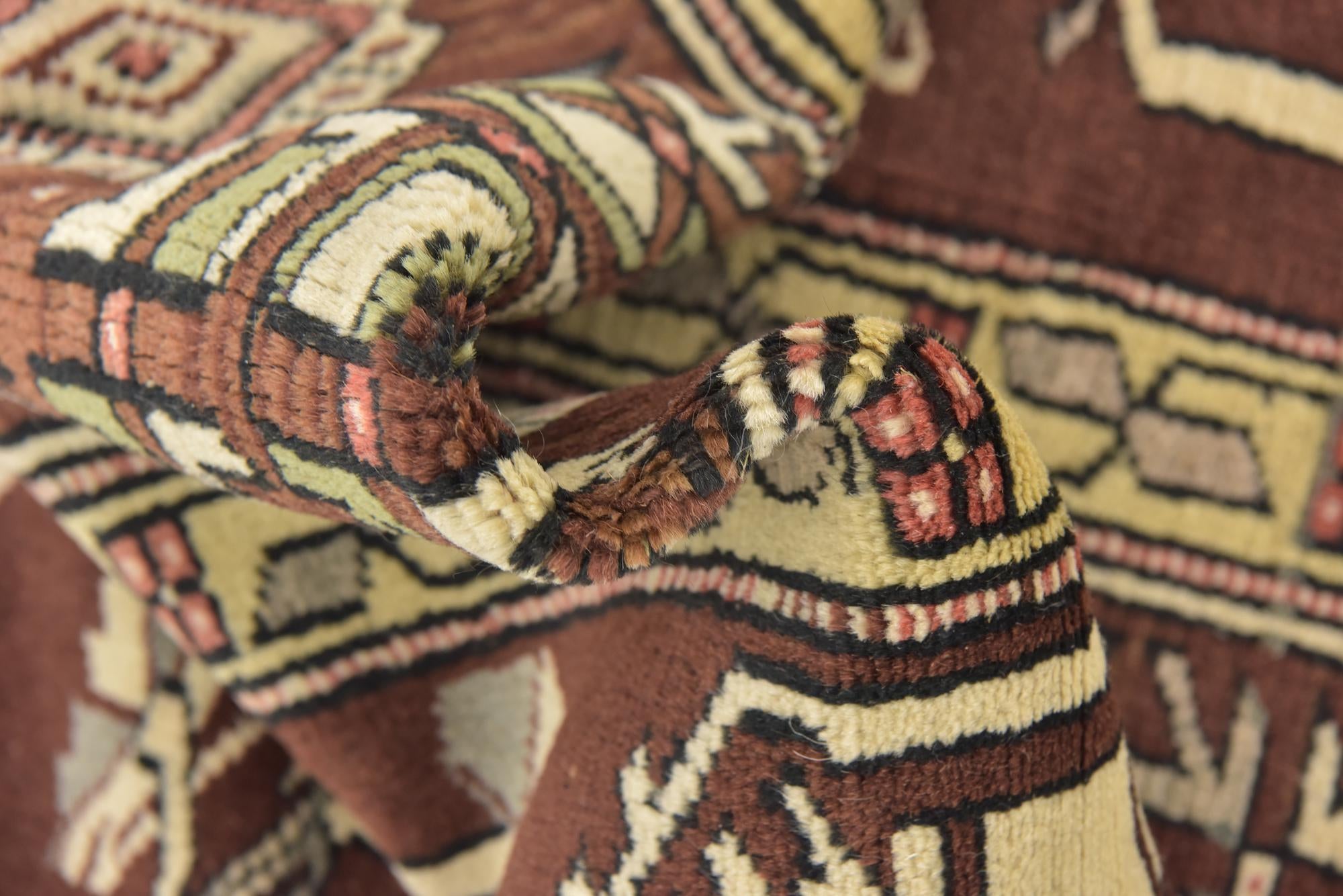 3' 8 x 5' 10 Hand Knotted Anatolian Oriental Wool Rug