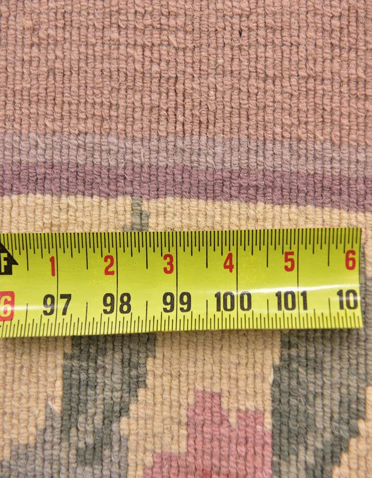 Detail image of 6' 6 x 9' 8 Hand Knotted Antique Finish Wool Rug